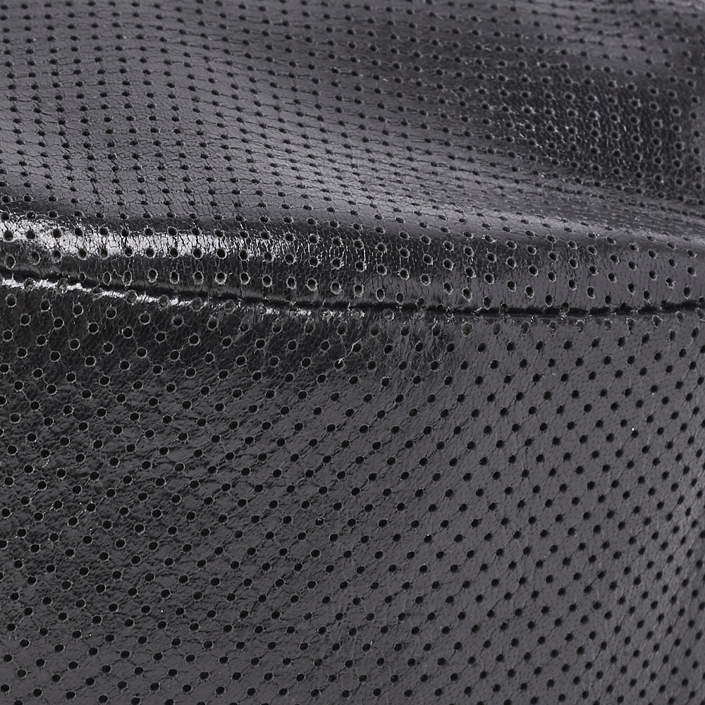 Chanel shoulder bag tote black white perforated leather - Picture 7 of 9